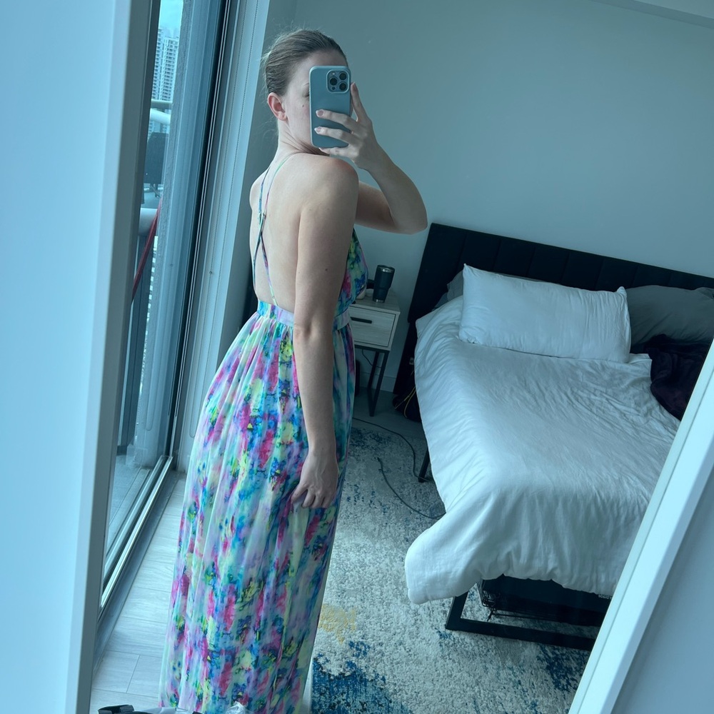 Colorful Floral Maxi Dress